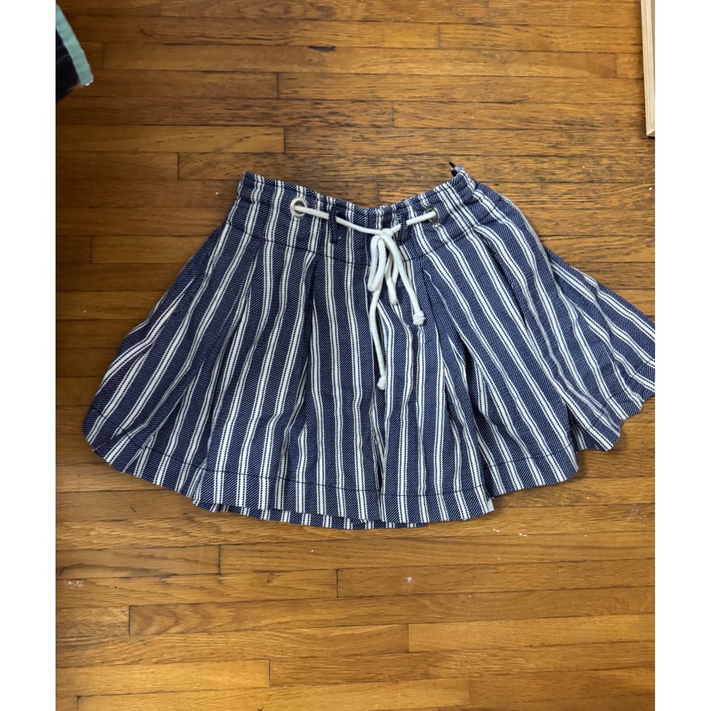 Anthropologie Pilcro Pleated Drawstring‎ Mini Skirt